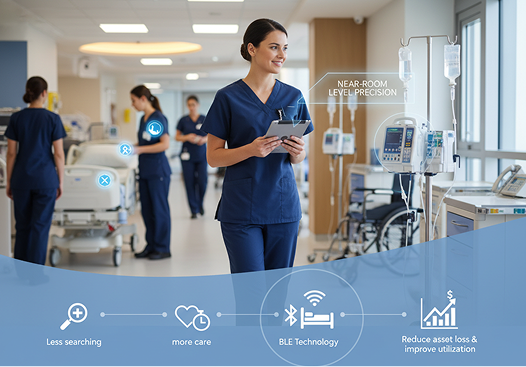 Staff holding a LINK device